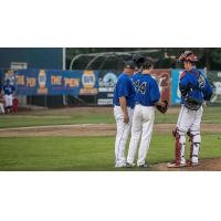 Walla Walla Sweets conference on the mound