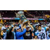 Arizona Rattlers Hoist the ArenaBowl XXVII Trophy