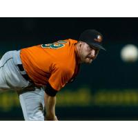 Pitcher Bobby Blevins with the Long Island Ducks