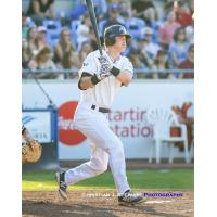 Caleb Ricketts of the Victoria HarbourCats had a two-RBI double