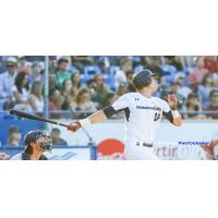 Dustin Demeter of the Victoria HarbourCats got in on the action Tuesday with a solo home run