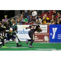 Iowa Barnstormers running back Jamal Tyler vs. the Nebraska Danger