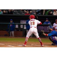 Memphis Redbirds outfielder Tyler O'Neill awaits a pitch