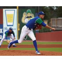 Lexington Legends pitcher Jackson Kowar delivers