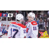 Spokane Chiefs forwards Kailer Yamamoto and Jaret Anderson-Dolan