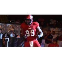 Jacksonville Sharks nose guard Damien Jacobs