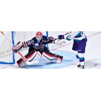 Goaltender Parker Milner with the South Carolina Stingrays