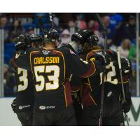 Cleveland Monsters celebrate a goal