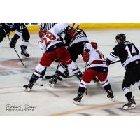 Spencer Asuchak of the Allen Americans vs. the Rapid City Rush