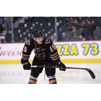 Forward Tristen Nielsen with the Calgary Hitmen