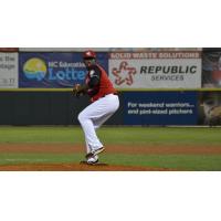 Hickory Crawdads pitcher Demarcus Evans