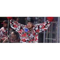 Binghamton Devils celebrate a goal vs. the Utica Comets