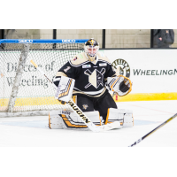 Goaltender John Muse with the Wheeling Nailers