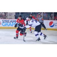 Adirondack Thunder forward Cullen Bradshaw vs. the Reading Royals