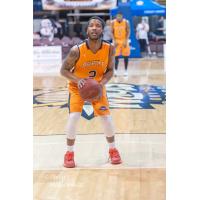 Tyler Scott of the Island Storm at the line