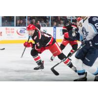 Turner Elson of the Grand Rapids Griffins leads the charge vs. the Milwaukee Admirals