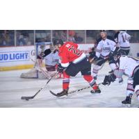 Adirondack Thunder forward Brian Ward against the Brampton Beast