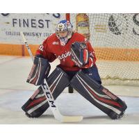 Goaltender Cameron Lamour with the Saginaw Spirit