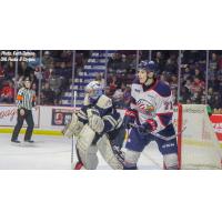 Saginaw Spirit LW Nicholas Porco (right)