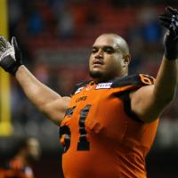 BC Lions offensive tackle Joel Figueroa