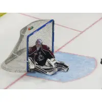 Tulsa Oilers goaltender Devin Williams in the crease