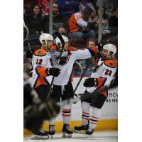 Lehigh Valley Phantoms celebrate a goal