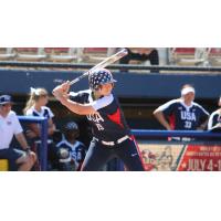 Catcher/infielder Amanda Chidester with Team USA