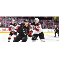 Binghamton Devils right wing Marian Studenic (27) vs. the Cleveland Monsters