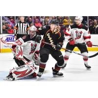 Cleveland Monsters right wing Vitaly Abramov vs. the Binghamton Devils