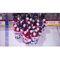 Spokane Chiefs congratulatory huddle