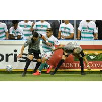 Ontario Fury midfielder Andy Reyes (center)