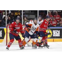 Flint Firebirds left wing Ethan Keppen vs. the Oshawa Generals