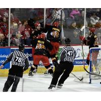 Allen Americans celebrate a goal