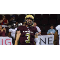 Quarterback Jonathan Bane with the Maine Mammoths