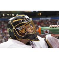 Vancouver Warriors goalie Eric Penney