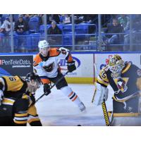 Lehigh Valley Phantoms center Pascal Laberge vs. the Wilkes-Barre/Scranton Penguins