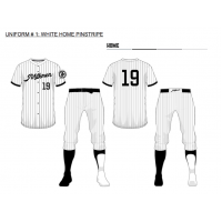 Milwaukee Milkmen white pinstripe uniform