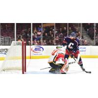 Nick Moutrey of the Cleveland Monsters (right) was one of Florida's acquisitions on Thursday