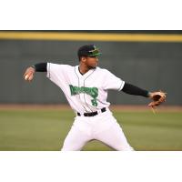 Dayton Dragons third baseman Leandro Santana