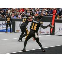 Tucson Sugar Skulls quarterback Matt Behrendt lets go of a pass in the team's home opener last week