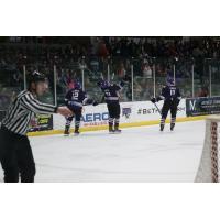 Tri-City Storm celebrate a goal