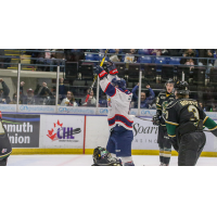 Saginaw Spirit celebrate against the London Knights