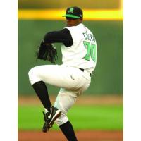 Johnny Cueto pitching for the Dayton Dragons
