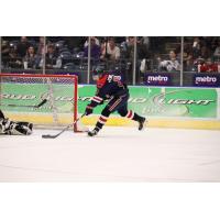 Logan Jenuwine of the Amarillo Bulls about to score