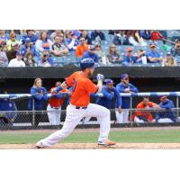 Adeiny HechavarrÃ­a of the Syracuse Mets had three hits and four RBIs during Saturday's doubleheader