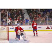 The crowd at the Langley Events Centre cheers on the Vancouver Giants