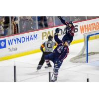 Tulsa Oilers celebrate a goal