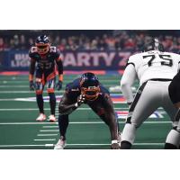 Albany Empire defensive lineman Joe Sykes vs. the Columbus Destroyers