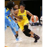 Kelsey Mitchell of the Indiana Fever vs. the Chicago Sky