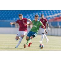 Seattle Sounders FC's Ocampo-Chavez against Englands West Ham United